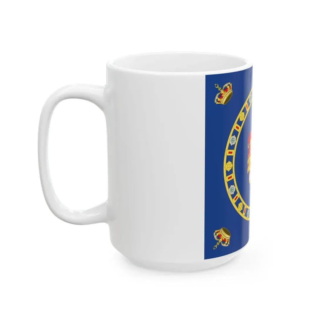 Naval Ensign of the King of Egypt (Egypt) White Coffee Mug - Go Mug Yourself