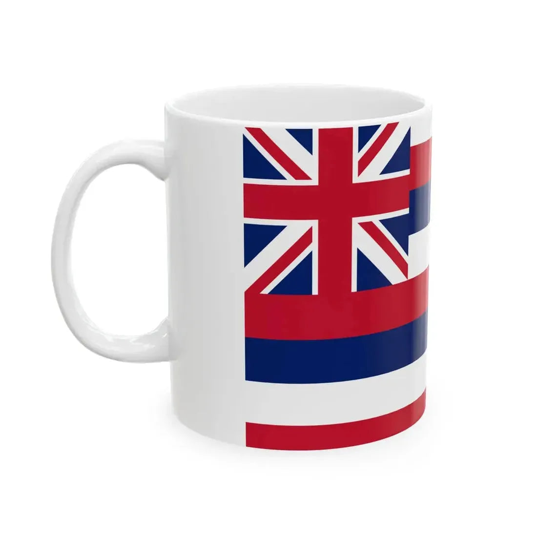 Naval ensign of the Kingdom of Hawaii (United States) White Coffee Mug - Go Mug Yourself