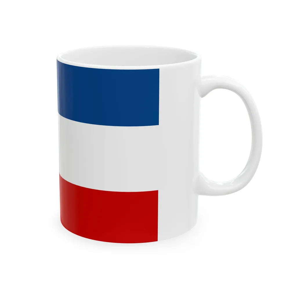 Naval ensign of the Kingdom of Yugoslavia (Croatia) White Coffee Mug - Go Mug Yourself