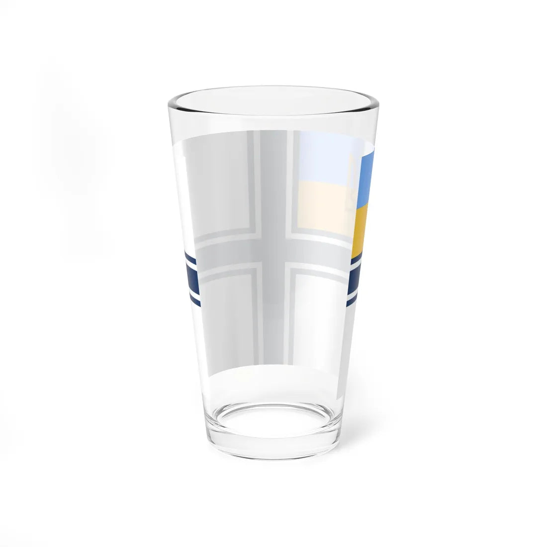 Naval ensign of Ukraine 1918-1921 1992 (Ukraine) Pint Glass 16oz - Go Mug Yourself