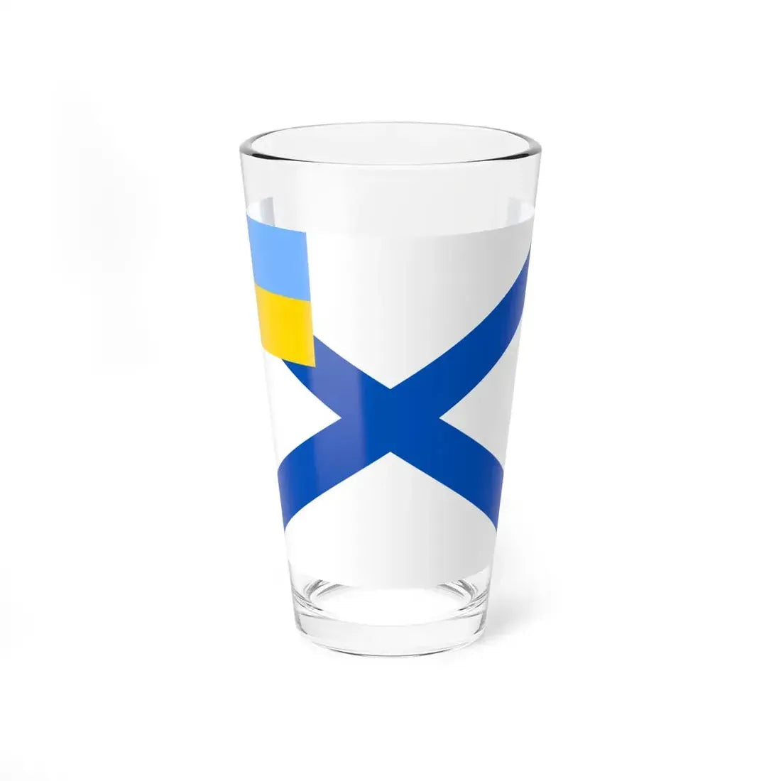 Naval Ensign of Ukraine 1918 dress (Ukraine) Pint Glass 16oz 16oz - Go Mug Yourself