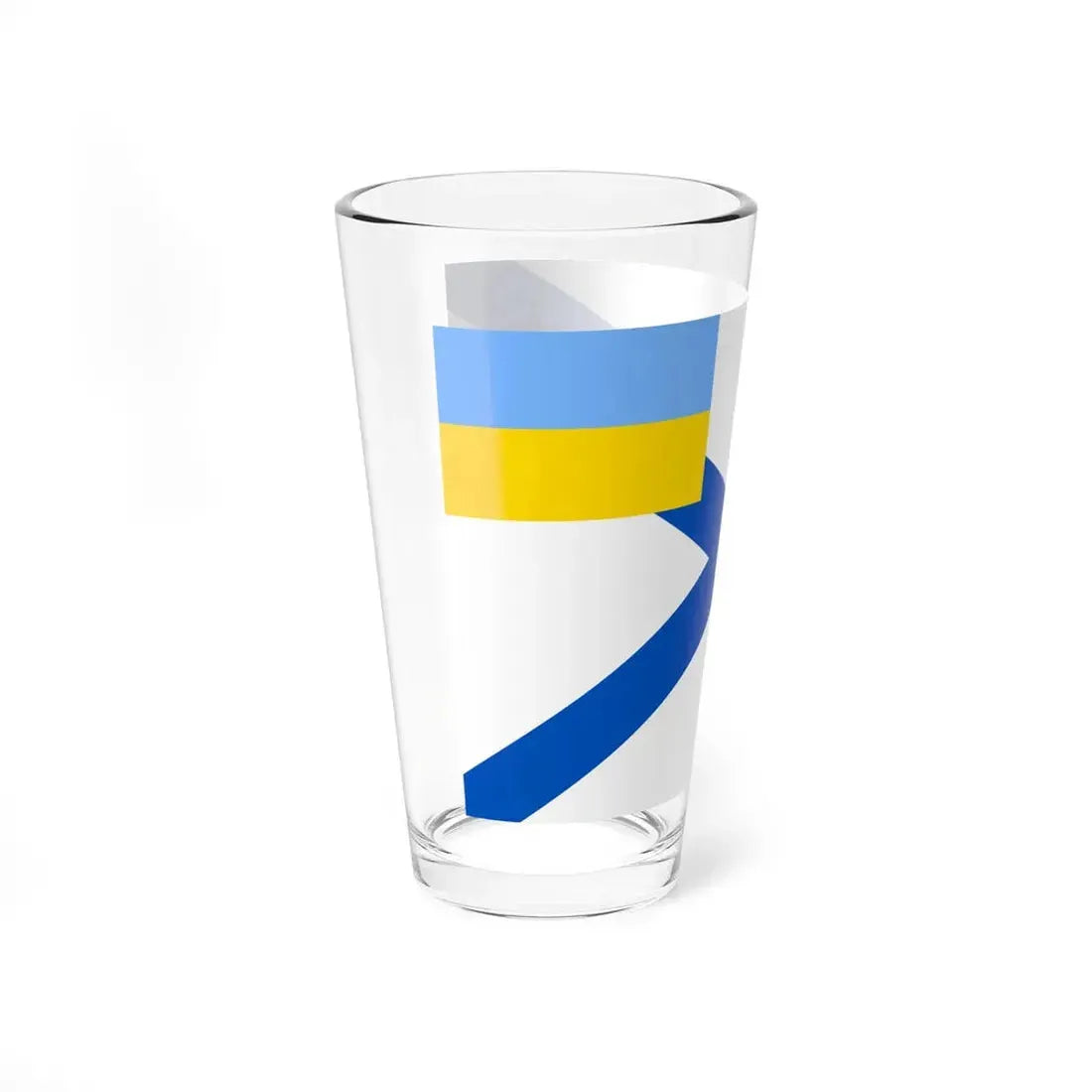 Naval Ensign of Ukraine 1918 dress (Ukraine) Pint Glass 16oz - Go Mug Yourself