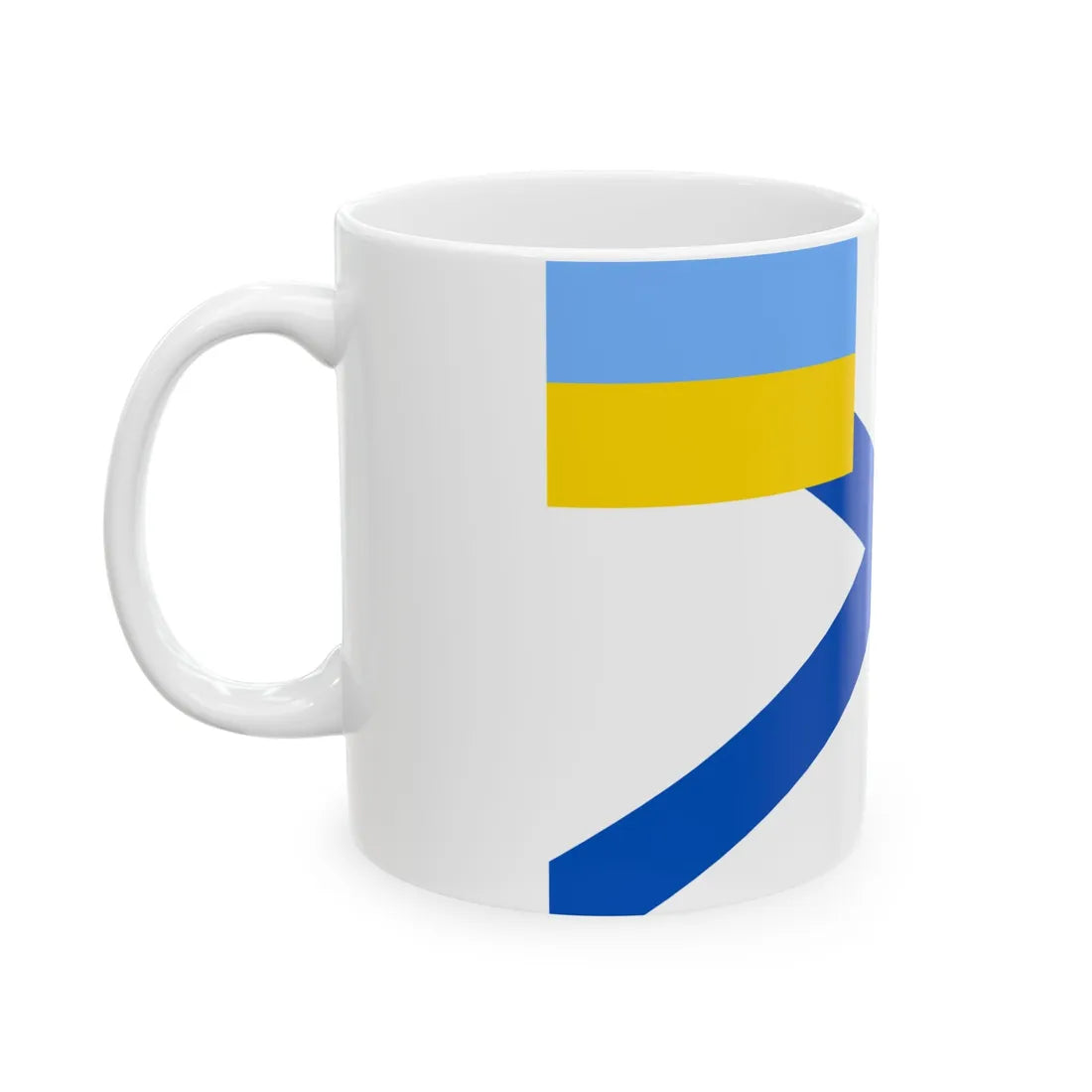 Naval Ensign of Ukraine 1918 dress (Ukraine) White Coffee Mug - Go Mug Yourself