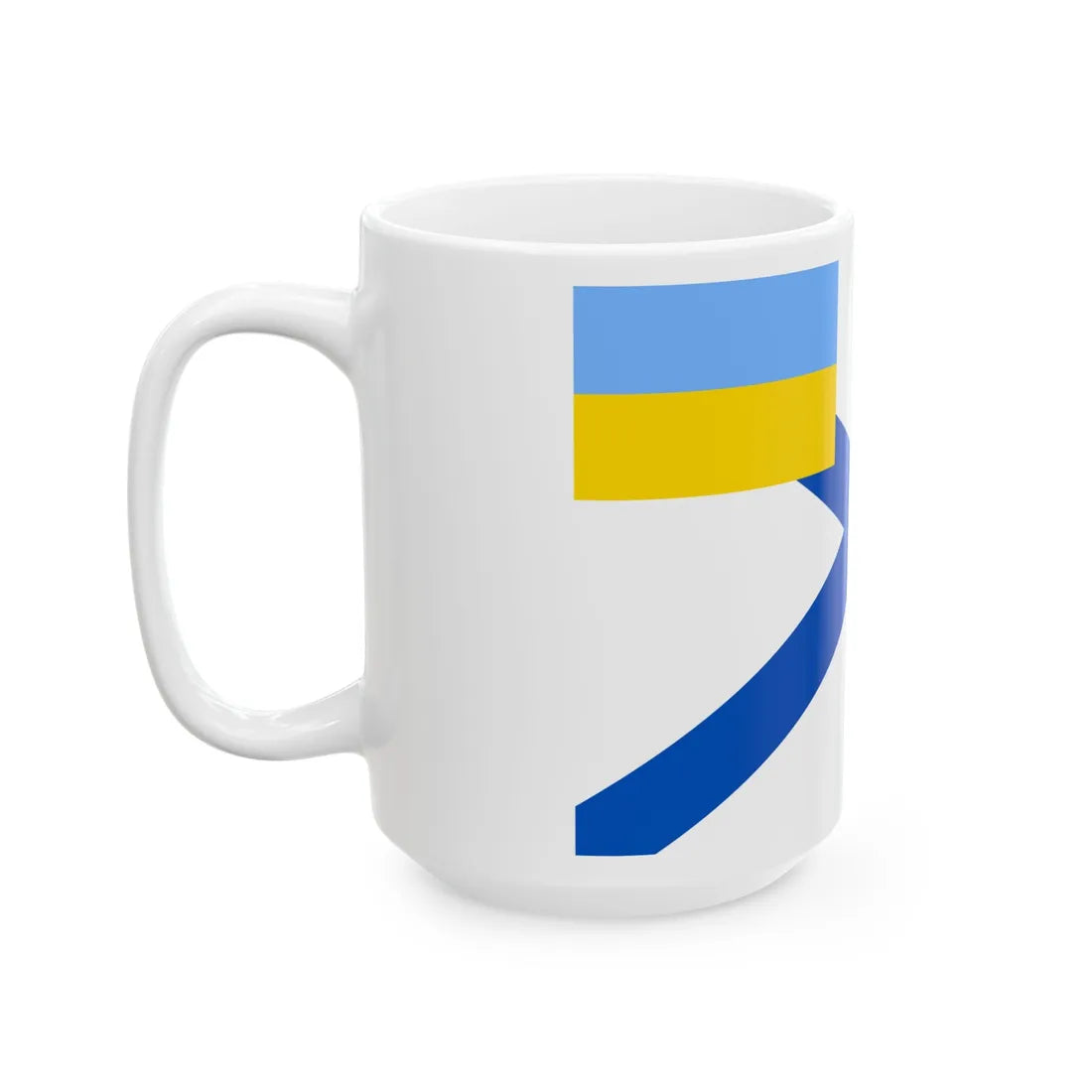 Naval Ensign of Ukraine 1918 dress (Ukraine) White Coffee Mug - Go Mug Yourself