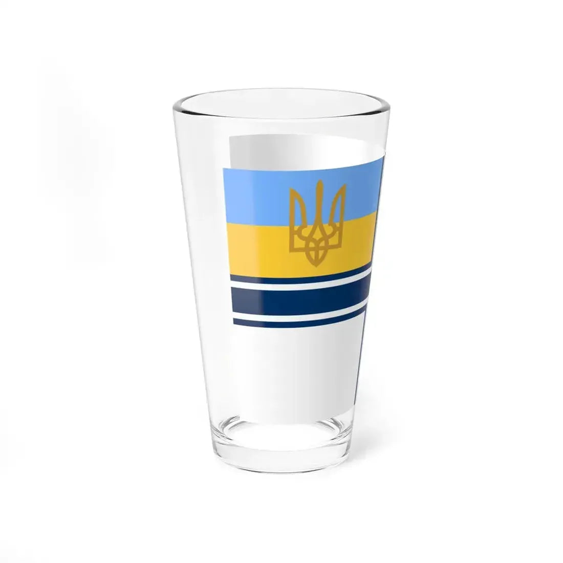 Naval ensign of Ukraine 1993 (Ukraine) Pint Glass 16oz - Go Mug Yourself
