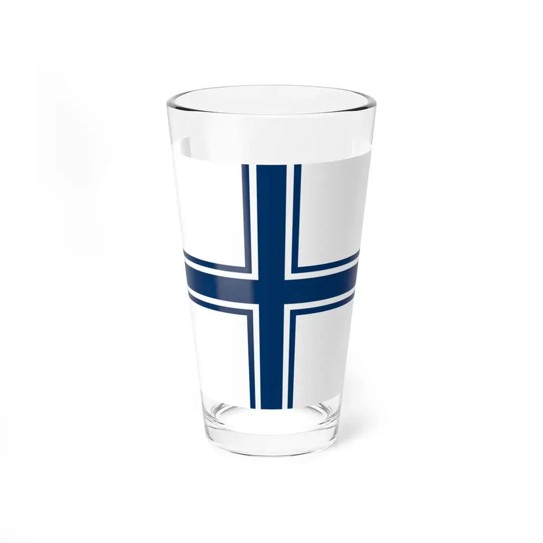 Naval ensign of Ukraine 1994-1997 (Ukraine) Pint Glass 16oz 16oz - Go Mug Yourself