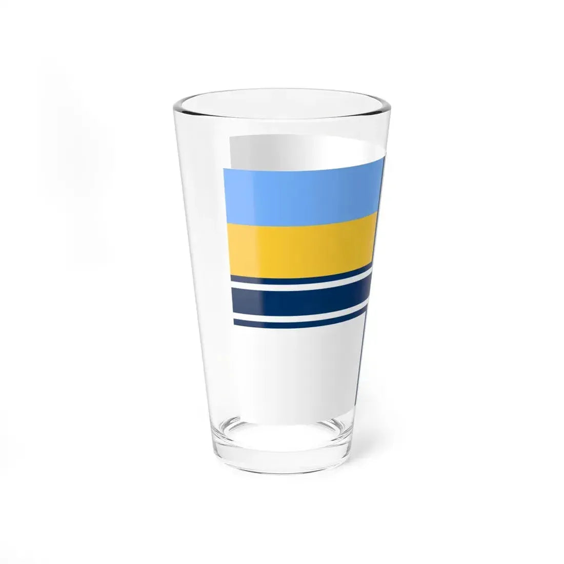 Naval ensign of Ukraine 1997-2007 (Ukraine) Pint Glass 16oz - Go Mug Yourself