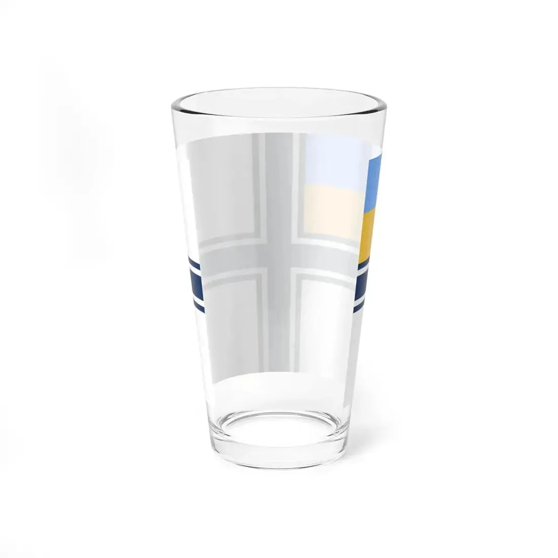 Naval ensign of Ukraine 1997-2007 (Ukraine) Pint Glass 16oz - Go Mug Yourself