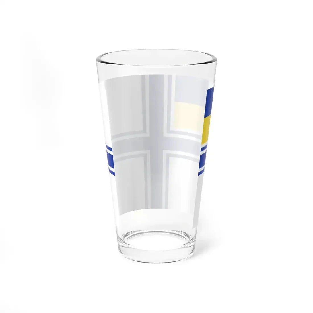 Naval Ensign of Ukraine 1997 dress (Ukraine) Pint Glass 16oz - Go Mug Yourself