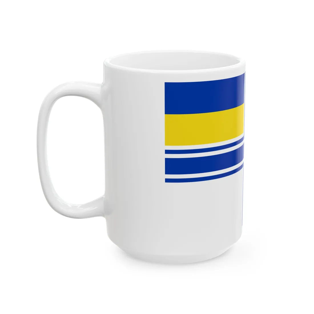 Naval Ensign of Ukraine 1997 dress (Ukraine) White Coffee Mug - Go Mug Yourself