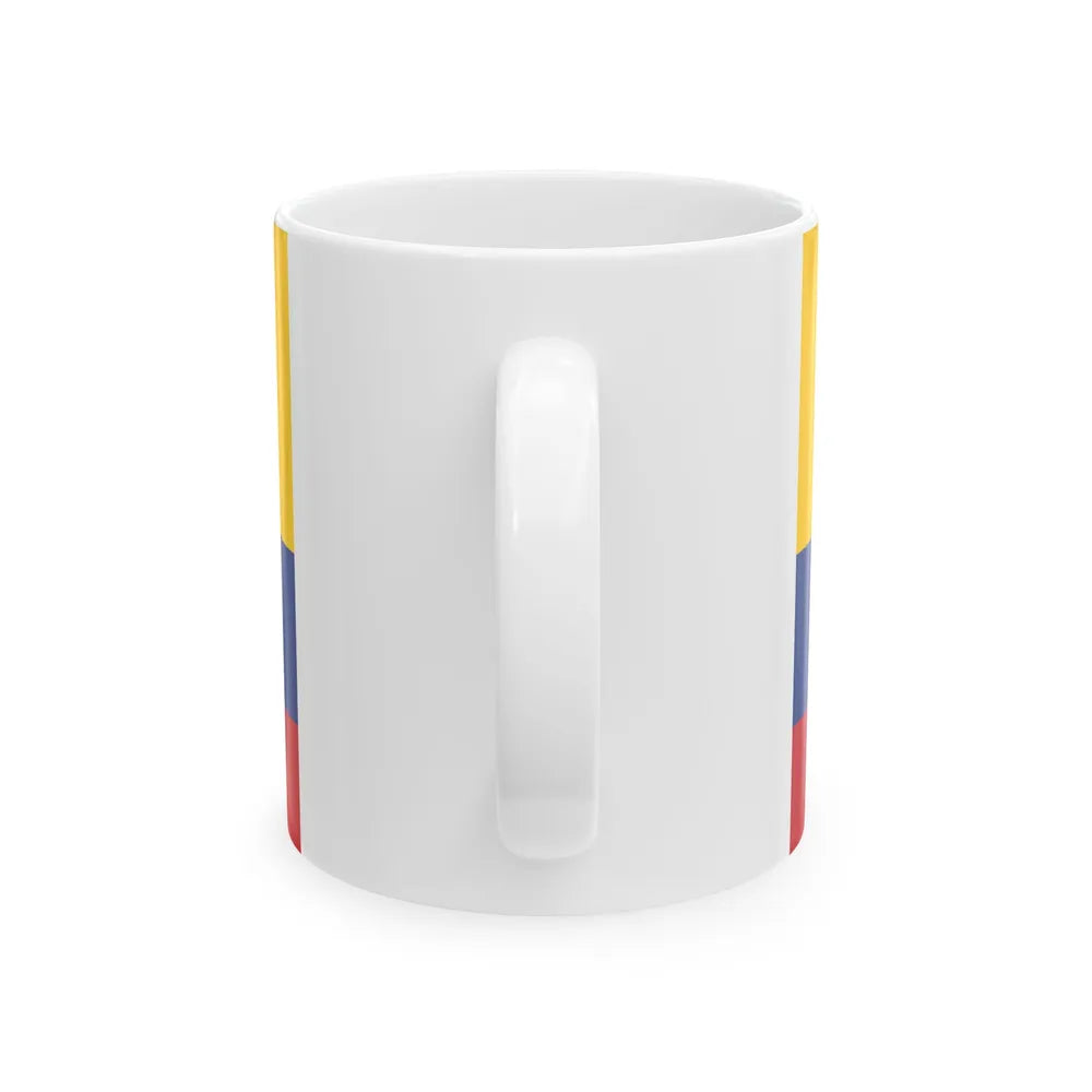 Naval ensign of United States of Colombia (Colombia) White Coffee Mug - Go Mug Yourself