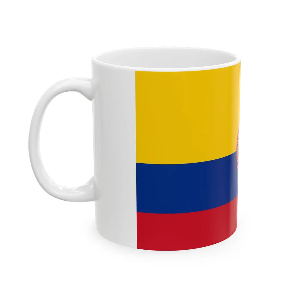 Naval ensign of United States of Colombia (Colombia) White Coffee Mug - Go Mug Yourself