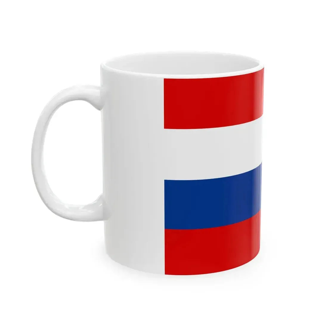 Naval Ensign of Yugoslavia 1920 (Croatia) White Coffee Mug - Go Mug Yourself