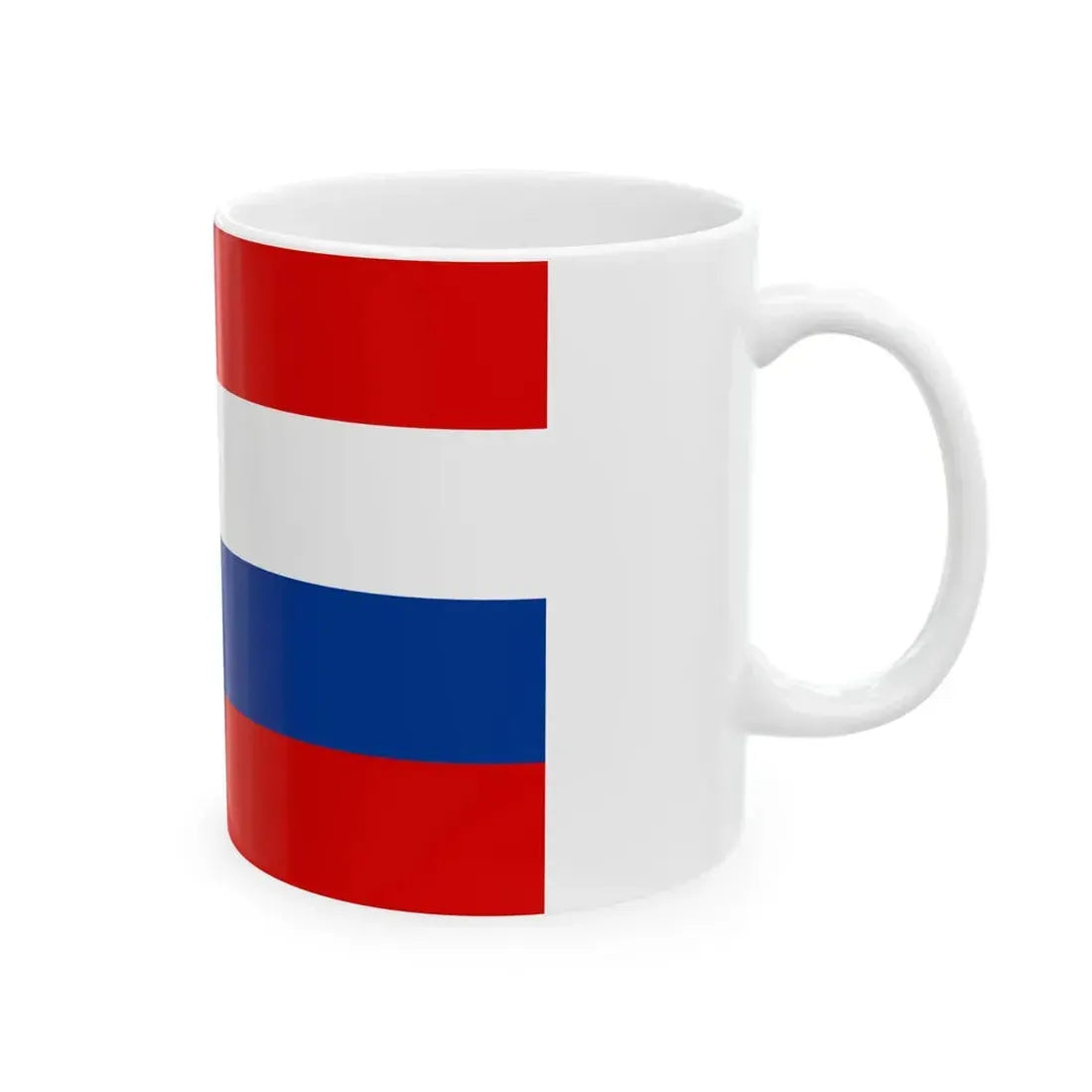 Naval Ensign of Yugoslavia 1920 (Croatia) White Coffee Mug - Go Mug Yourself