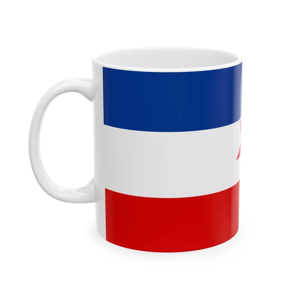 Naval ensign of Yugoslavia 1942-1944 (Croatia) White Coffee Mug - Go Mug Yourself