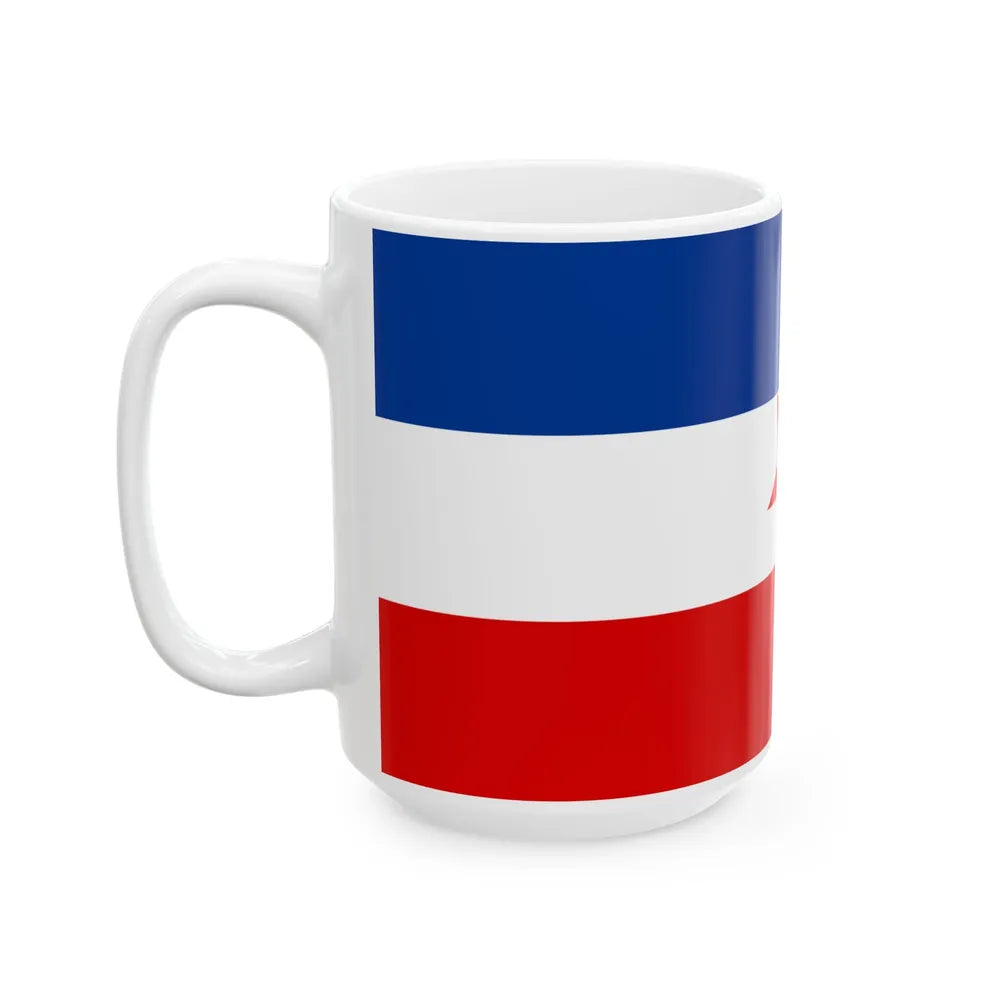Naval ensign of Yugoslavia 1942-1944 (Croatia) White Coffee Mug - Go Mug Yourself