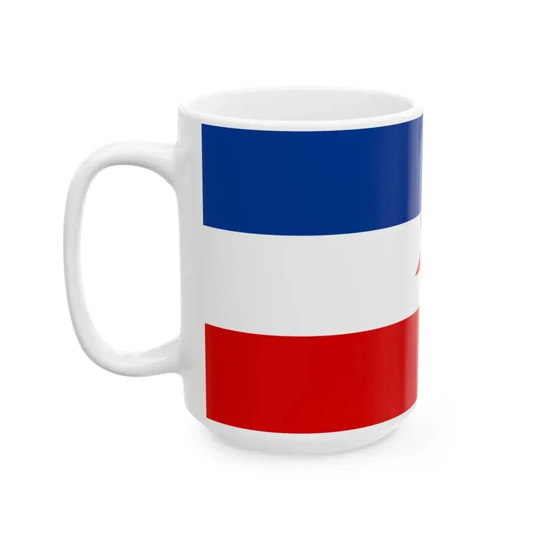 Naval ensign of Yugoslavia 1942-1944 (Croatia) White Coffee Mug - Go Mug Yourself