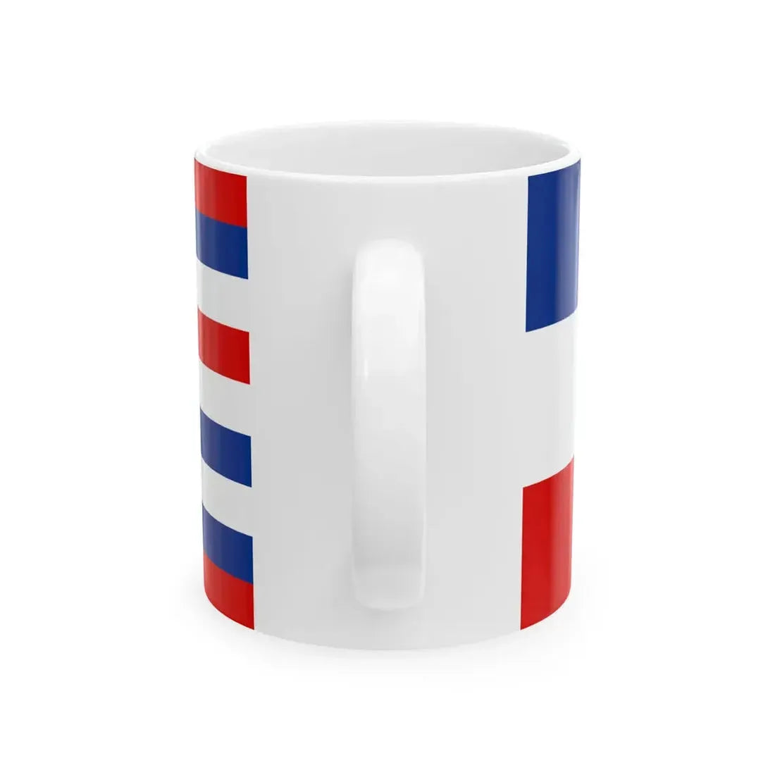 Naval ensign of Yugoslavia 1942 (Croatia) White Coffee Mug - Go Mug Yourself