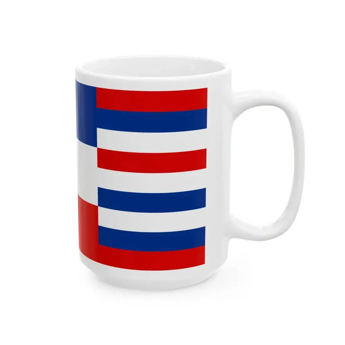 Naval ensign of Yugoslavia 1942 (Croatia) White Coffee Mug - Go Mug Yourself