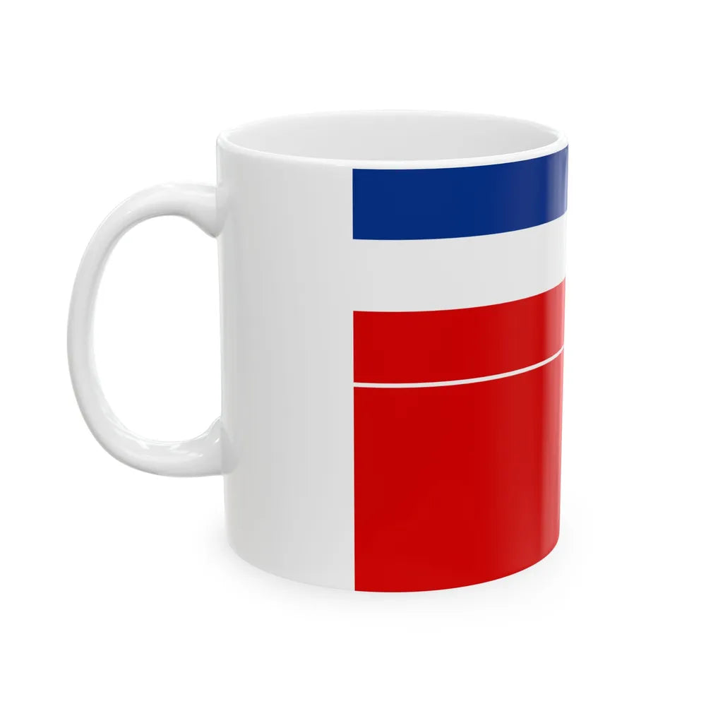 Naval ensign of Yugoslavia 1993-2003 (Croatia) White Coffee Mug - Go Mug Yourself