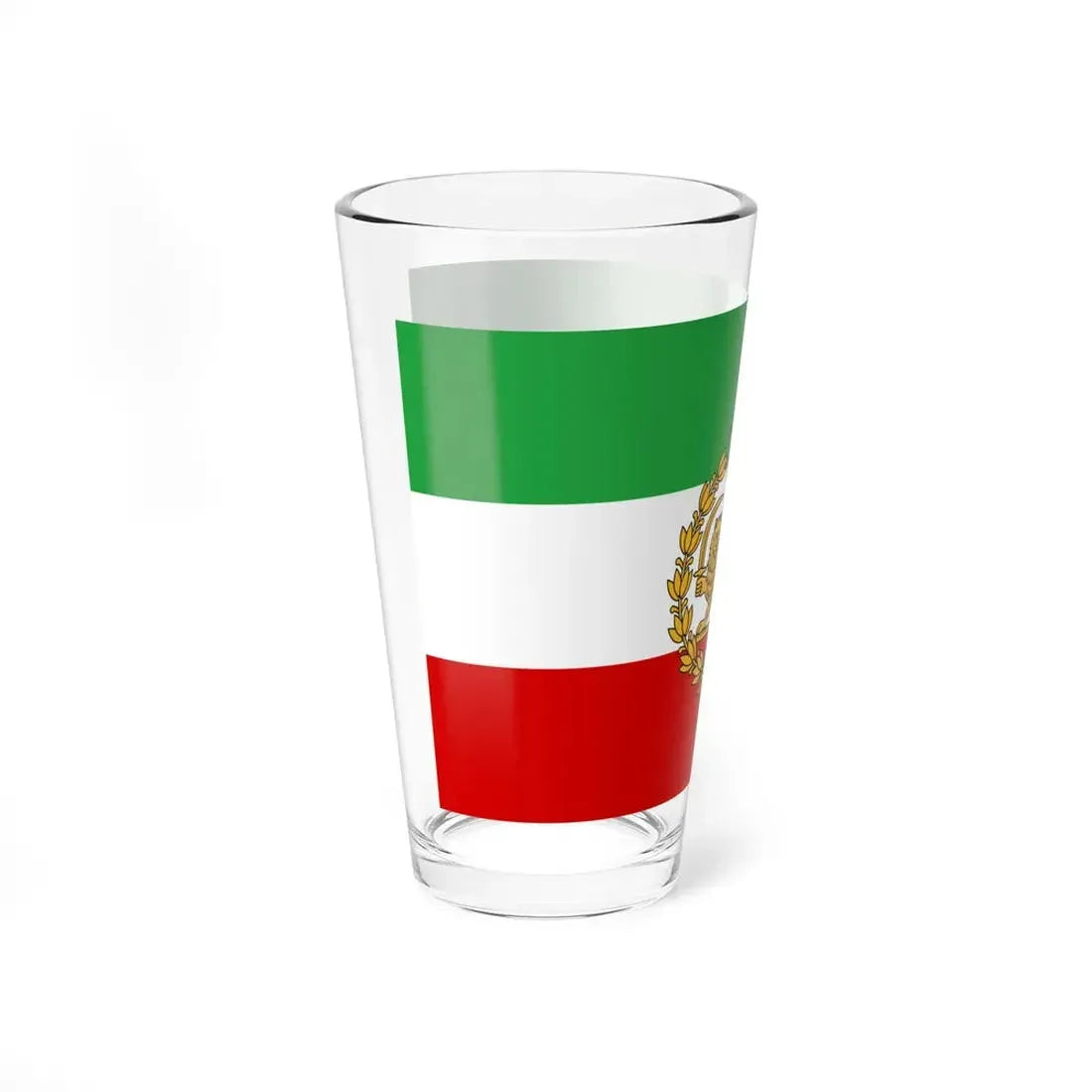 Naval flag of Iran 1933-1980 (Iran) Pint Glass 16oz - Go Mug Yourself