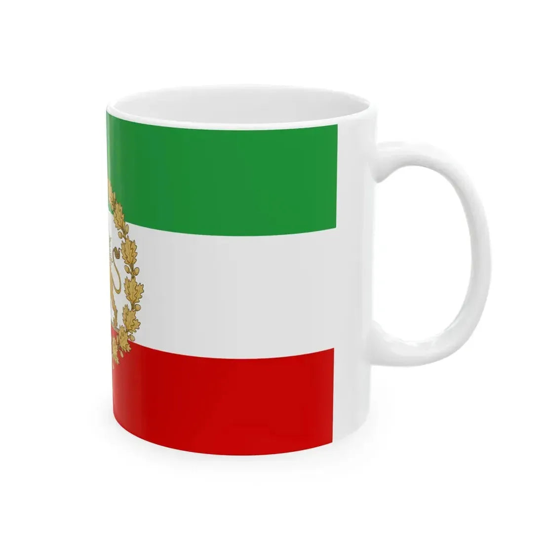 Naval flag of Iran standard (Iran) White Coffee Mug - Go Mug Yourself