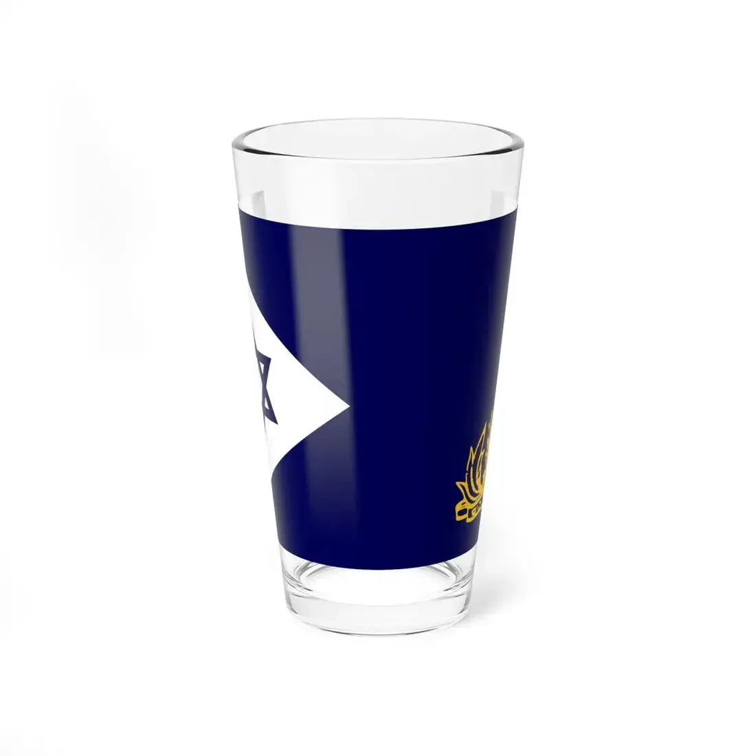 Naval Flag of Israel (Israel) Pint Glass 16oz 16oz - Go Mug Yourself