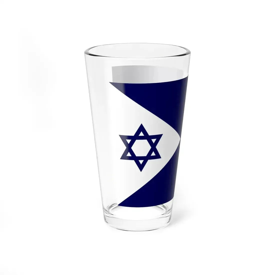Naval Flag of Israel (Israel) Pint Glass 16oz - Go Mug Yourself