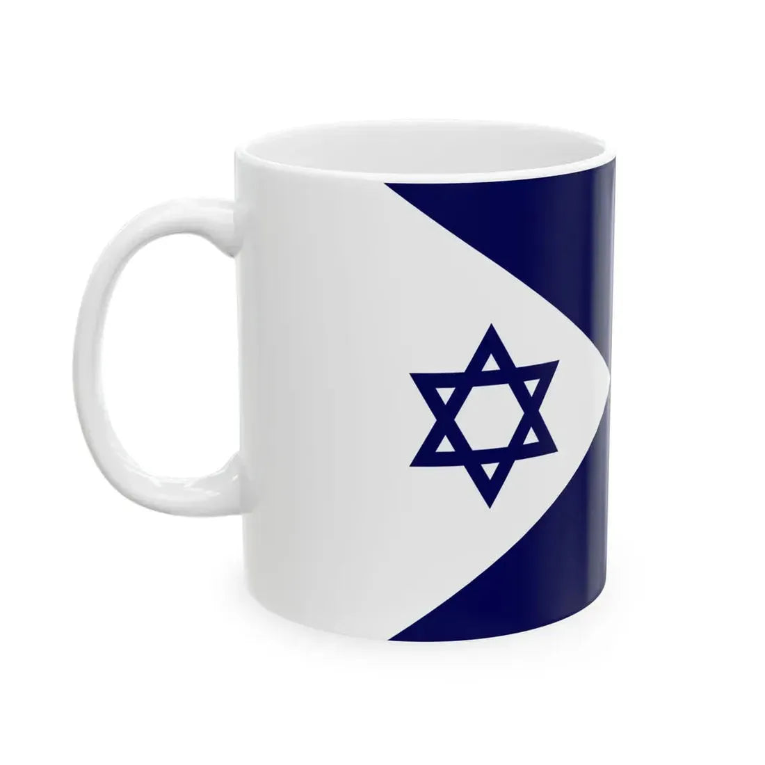 Naval Flag of Israel (Israel) White Coffee Mug - Go Mug Yourself