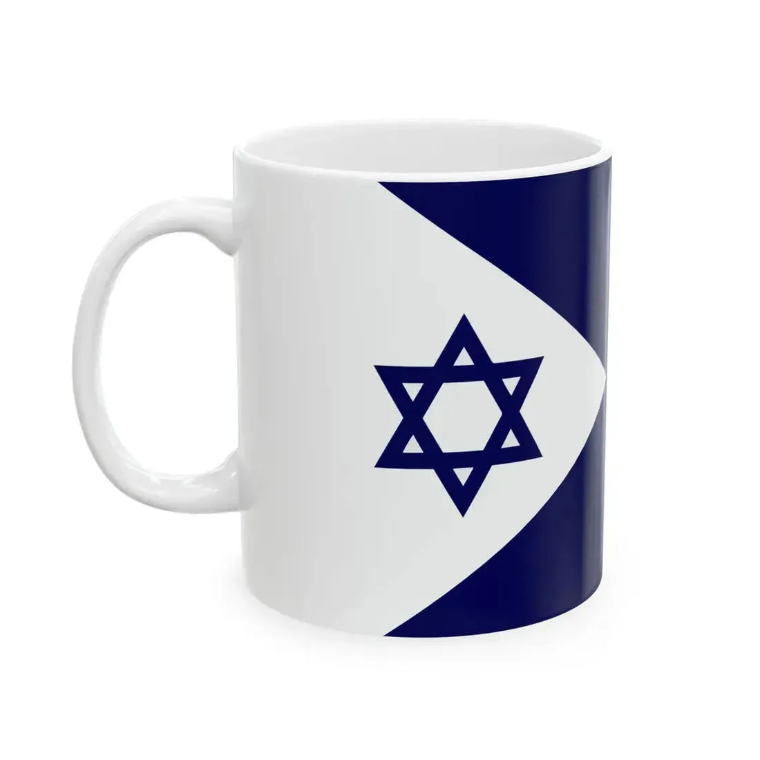 Naval Flag of Israel old (Israel) White Coffee Mug - Go Mug Yourself