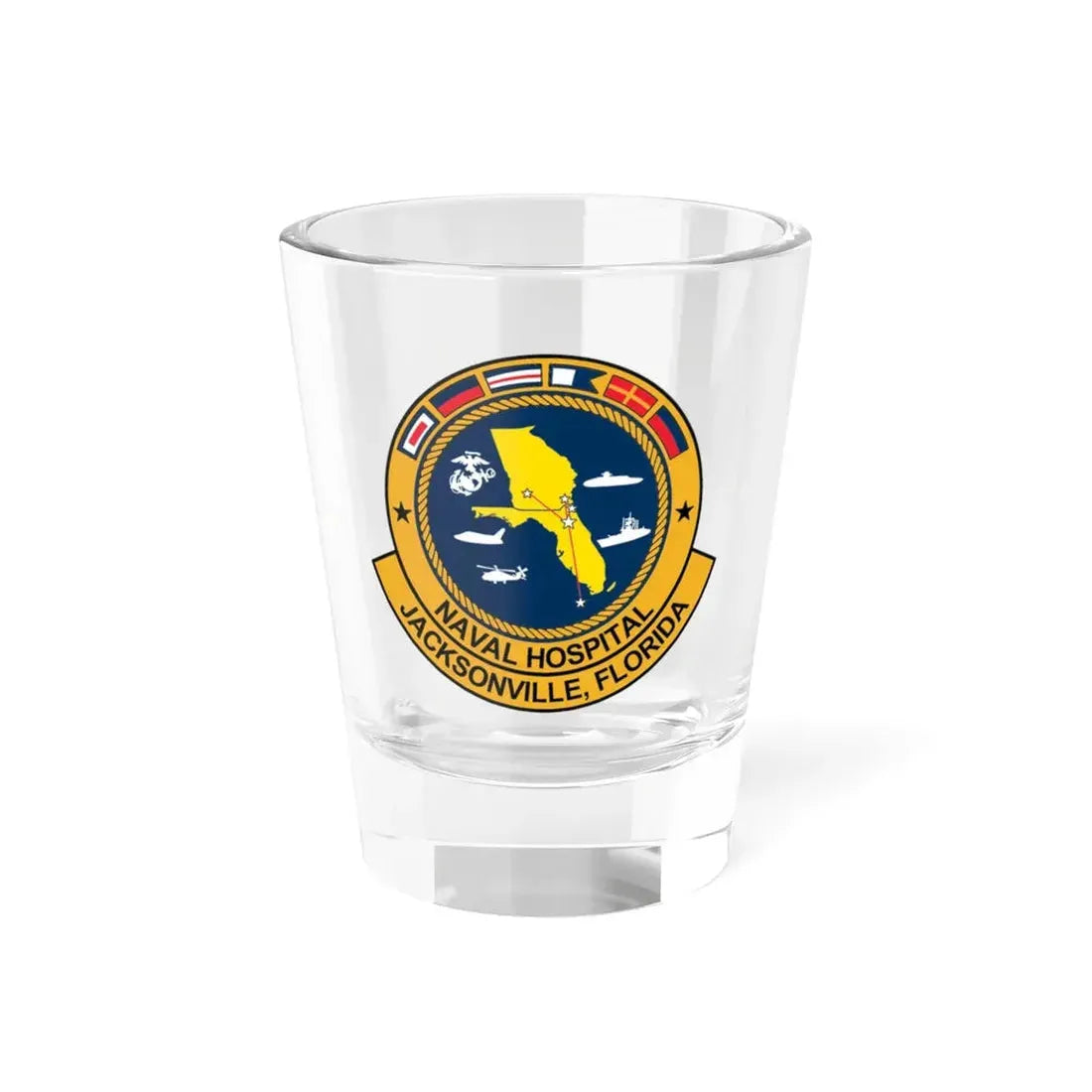 Naval Hospital Jacksonville (U.S. Navy) Shot Glass 1.5oz 1.5oz - Go Mug Yourself