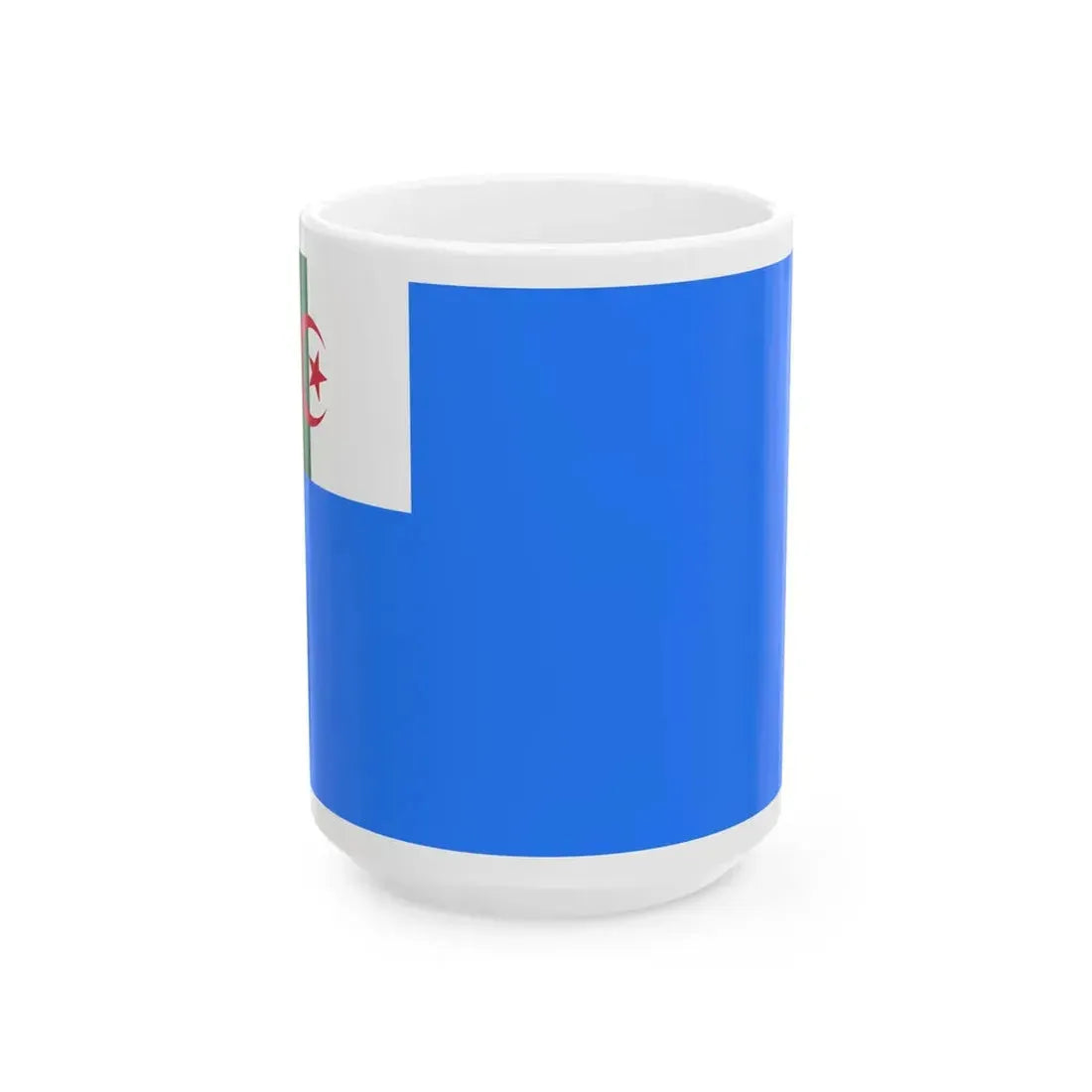 Naval Jack of Algeria (Algeria) White Coffee Mug 15oz - Go Mug Yourself