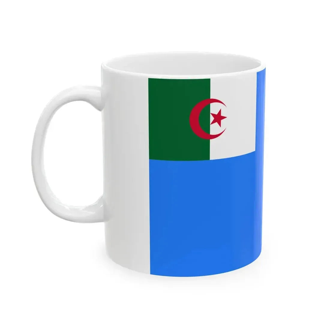 Naval Jack of Algeria - White Coffee Mug - Go Mug Yourself