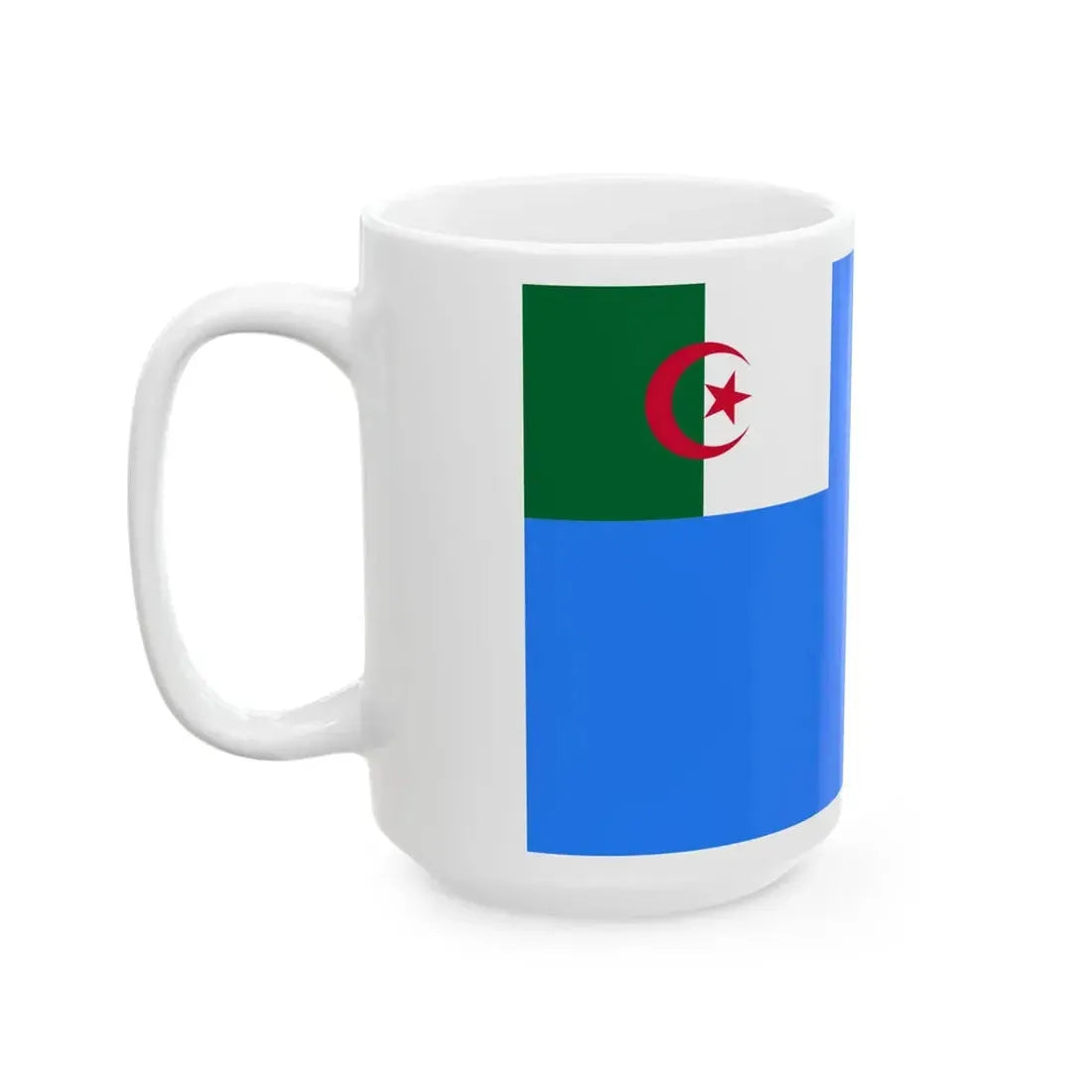 Naval Jack of Algeria - White Coffee Mug - Go Mug Yourself