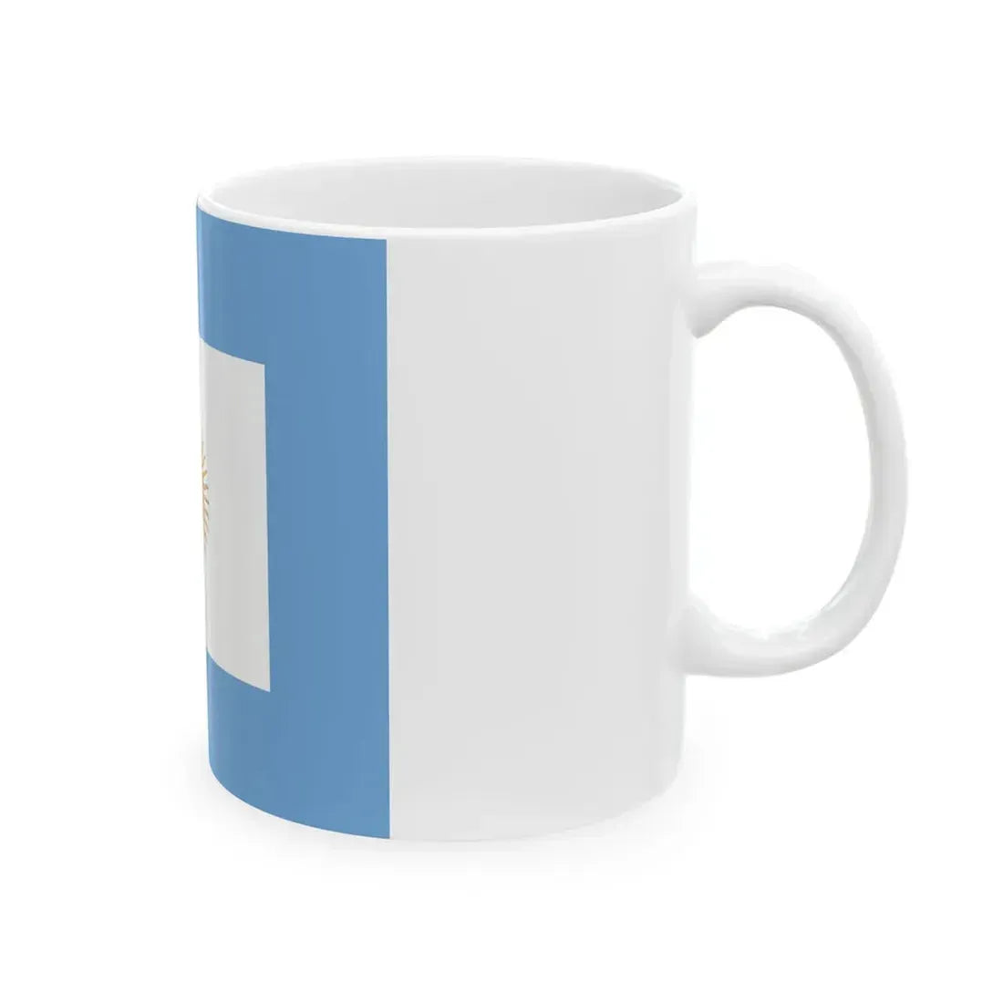 Naval jack of Argentina (Argentina) White Coffee Mug - Go Mug Yourself