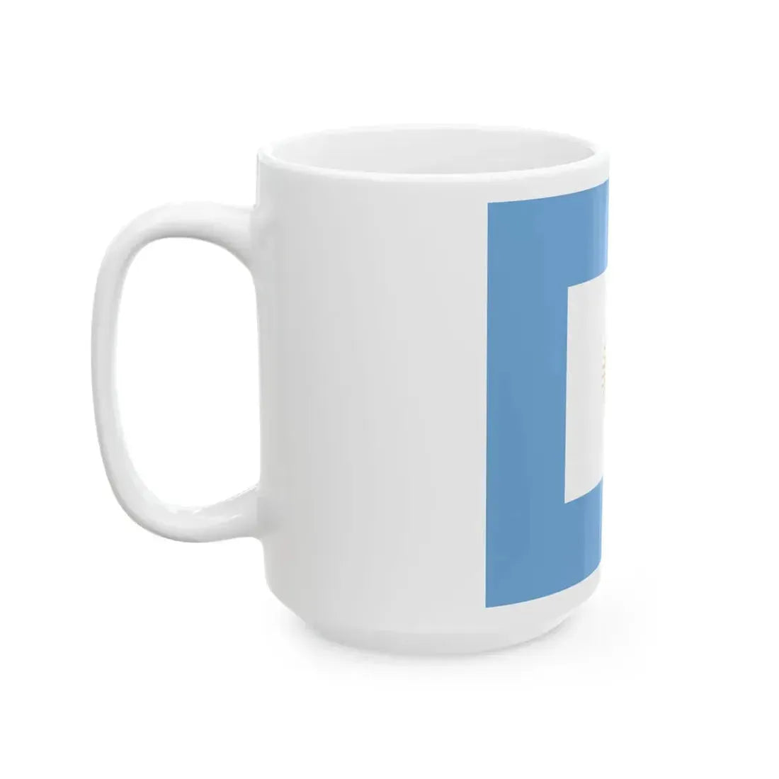 Naval jack of Argentina (Argentina) White Coffee Mug - Go Mug Yourself