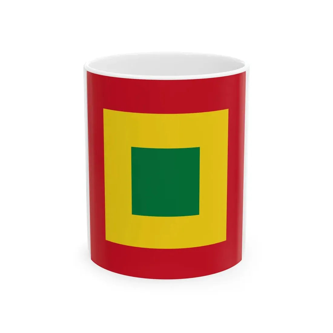 Naval Jack of Bolivia (Bolivia) White Coffee Mug 11oz - Go Mug Yourself