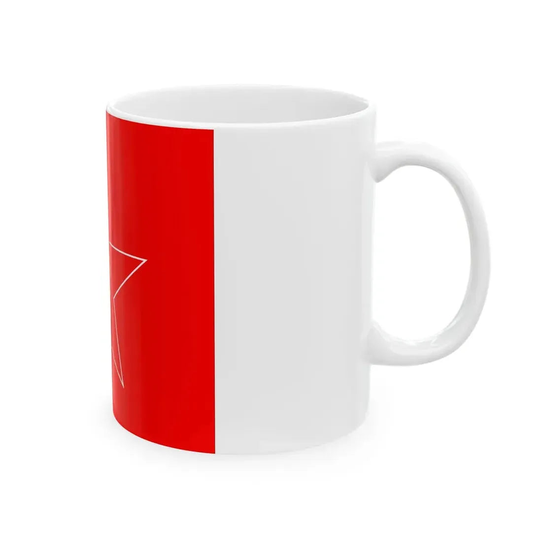 Naval Jack of Bulgaria 1949-1955 (Bulgaria) White Coffee Mug - Go Mug Yourself