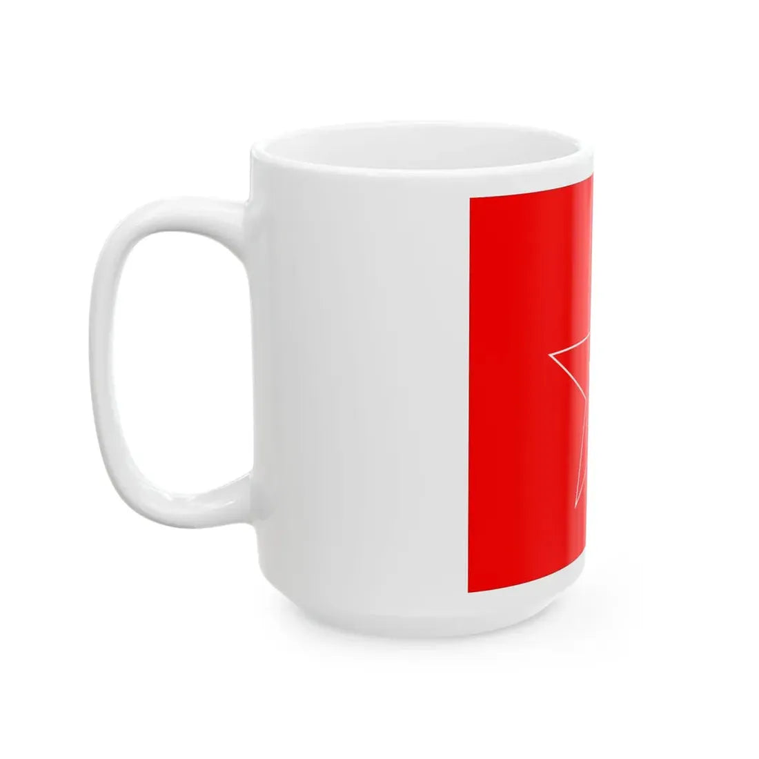 Naval Jack of Bulgaria 1949-1955 (Bulgaria) White Coffee Mug - Go Mug Yourself