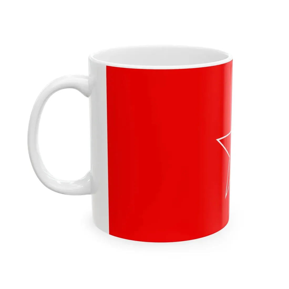 Naval Jack of Bulgaria 1963-1990 (Bulgaria) White Coffee Mug - Go Mug Yourself