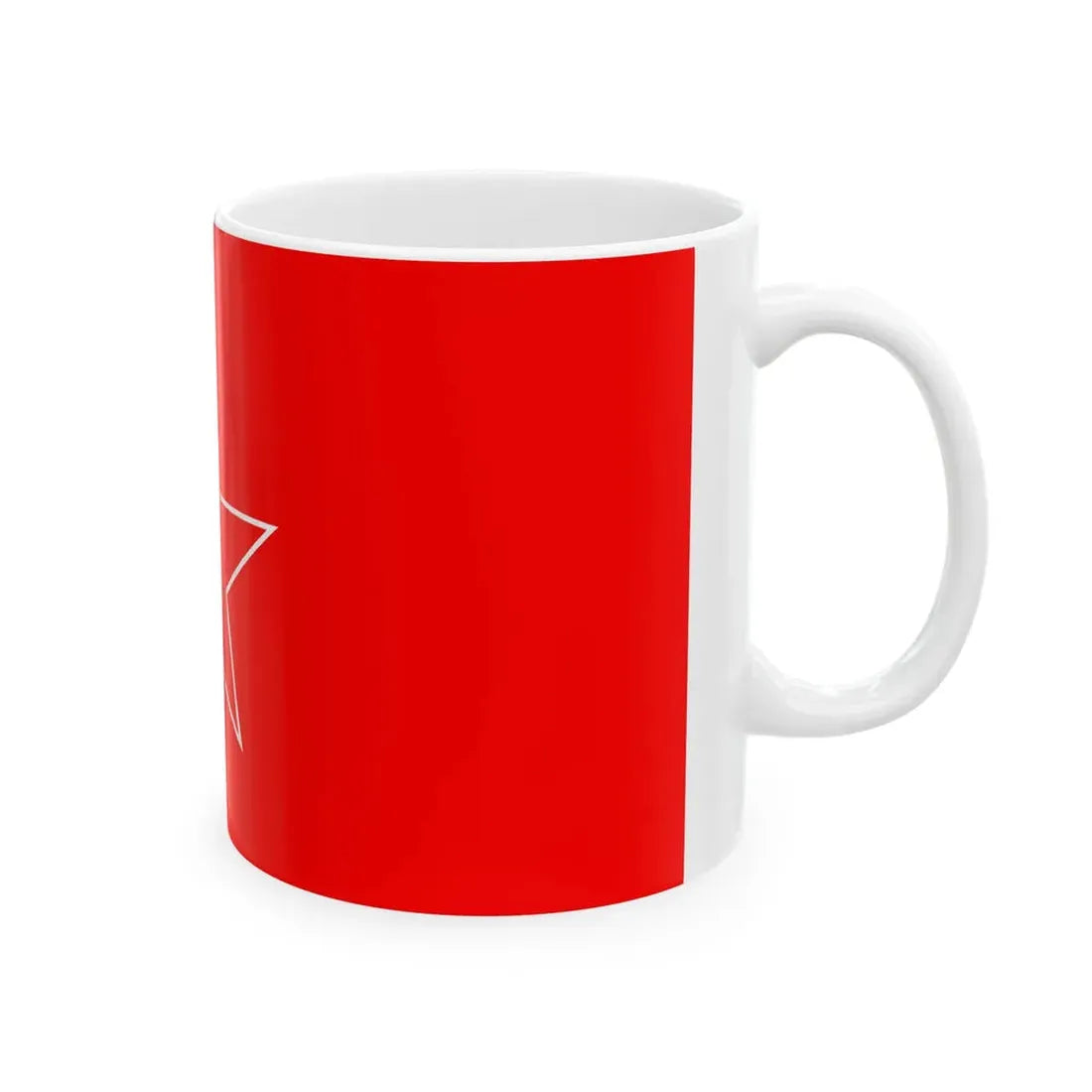 Naval Jack of Bulgaria 1963-1990 (Bulgaria) White Coffee Mug - Go Mug Yourself