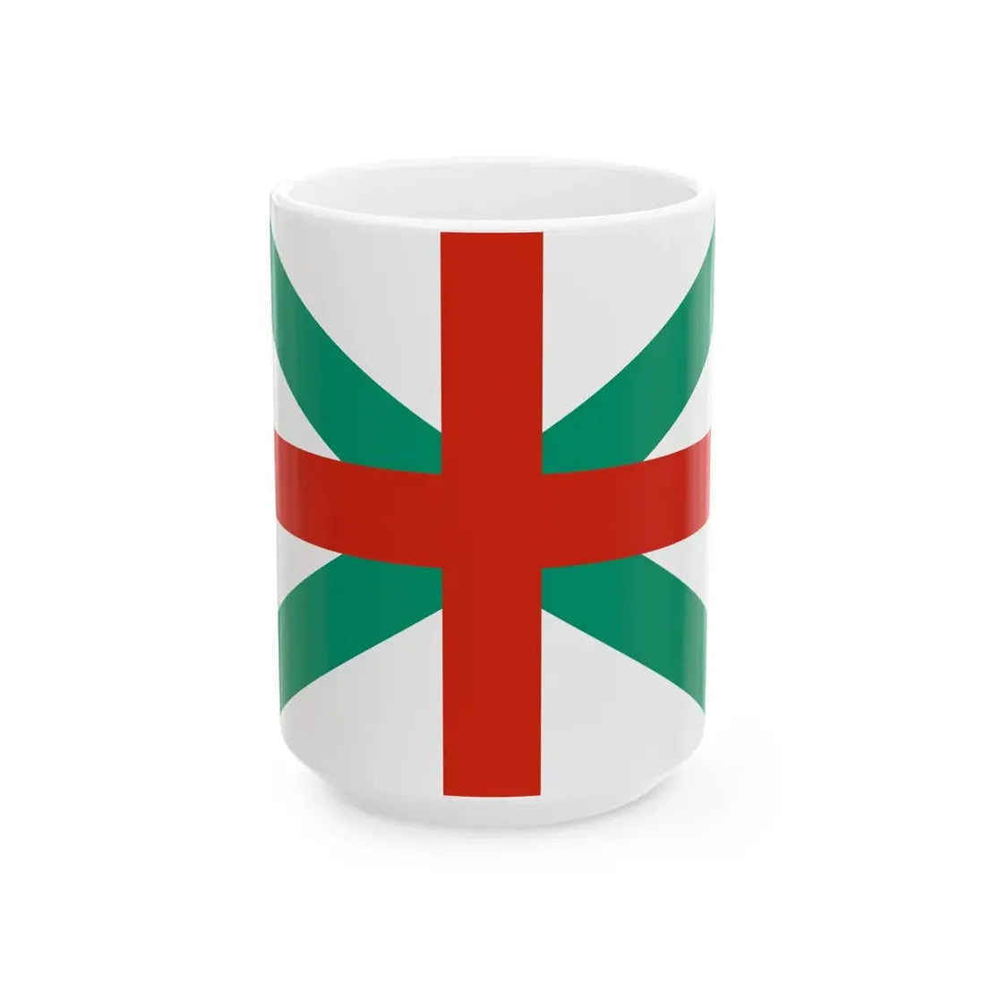 Naval Jack of Bulgaria (Bulgaria) White Coffee Mug 15oz - Go Mug Yourself