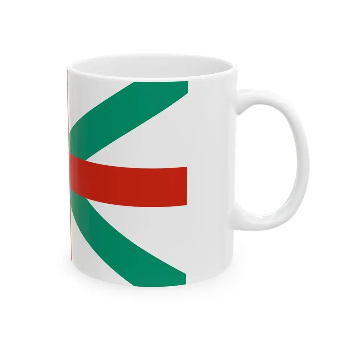 Naval Jack of Bulgaria (Bulgaria) White Coffee Mug - Go Mug Yourself