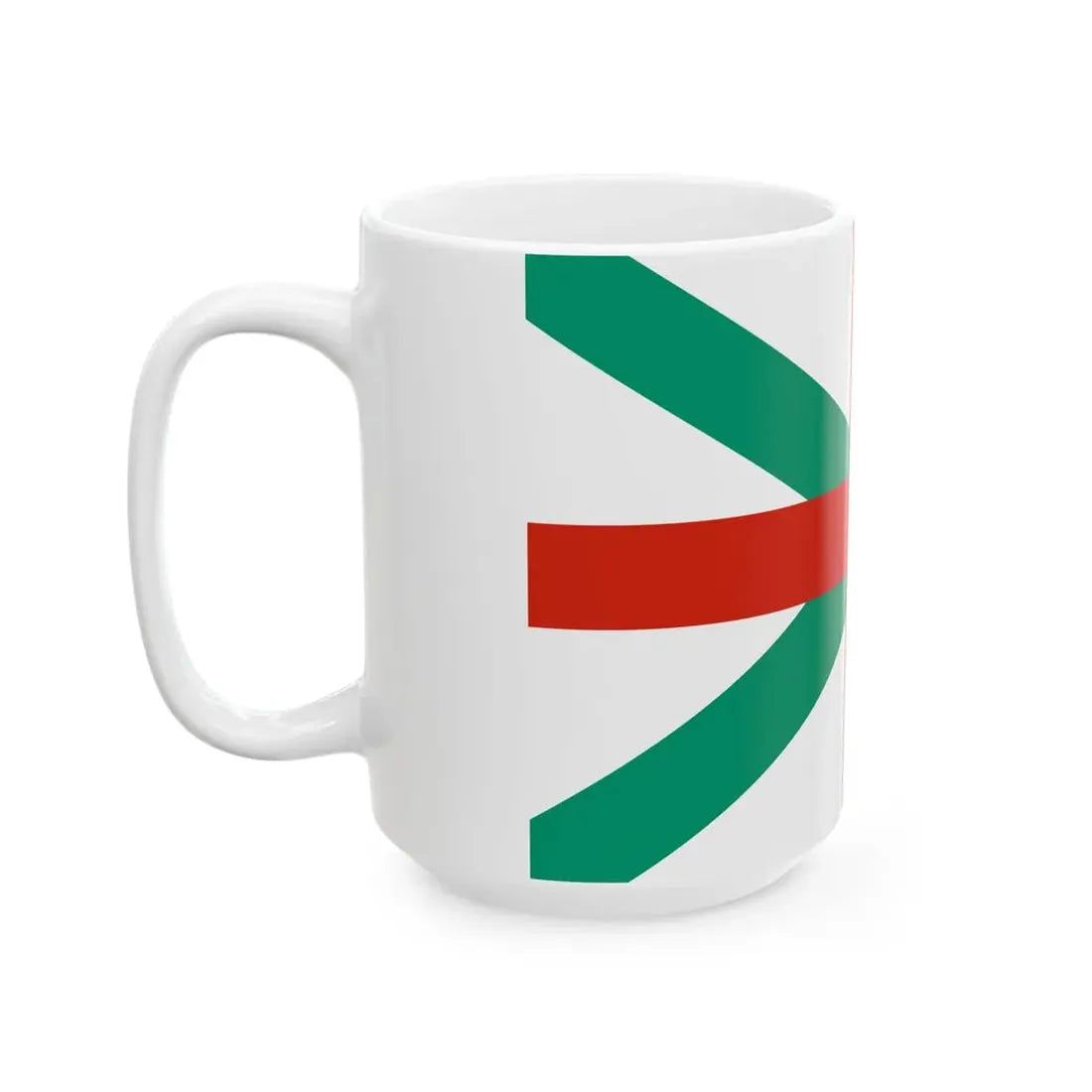 Naval Jack of Bulgaria (Bulgaria) White Coffee Mug - Go Mug Yourself