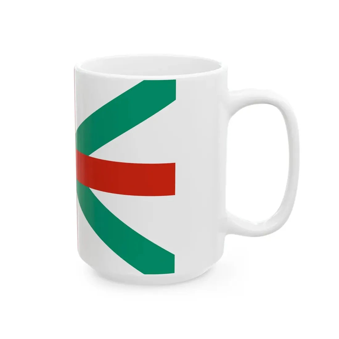 Naval Jack of Bulgaria (Bulgaria) White Coffee Mug - Go Mug Yourself