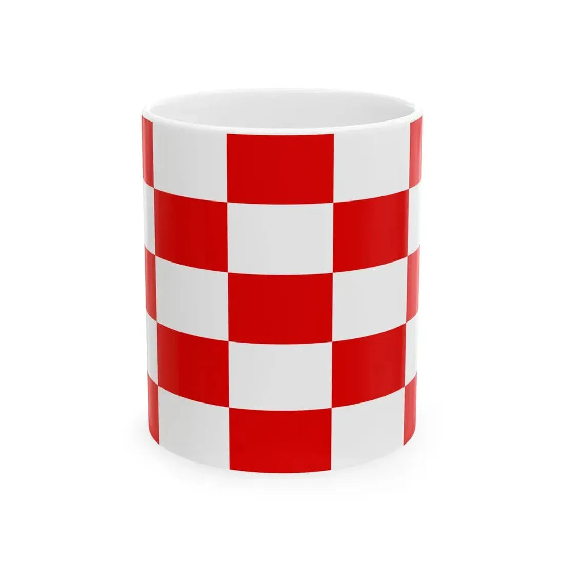 Naval jack of Croatia 1944-1945 (Croatia) White Coffee Mug 11oz - Go Mug Yourself