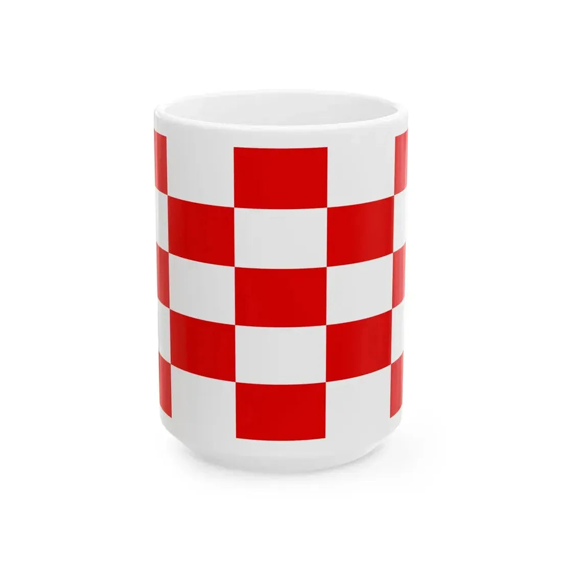 Naval jack of Croatia 1944-1945 (Croatia) White Coffee Mug 15oz - Go Mug Yourself