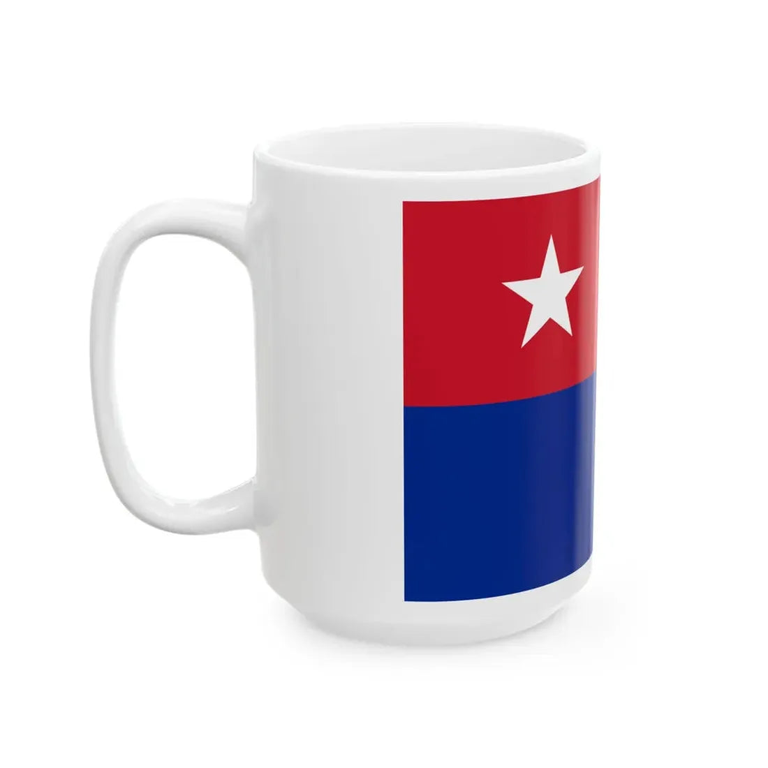 Naval jack of Cuba (Cuba) White Coffee Mug - Go Mug Yourself