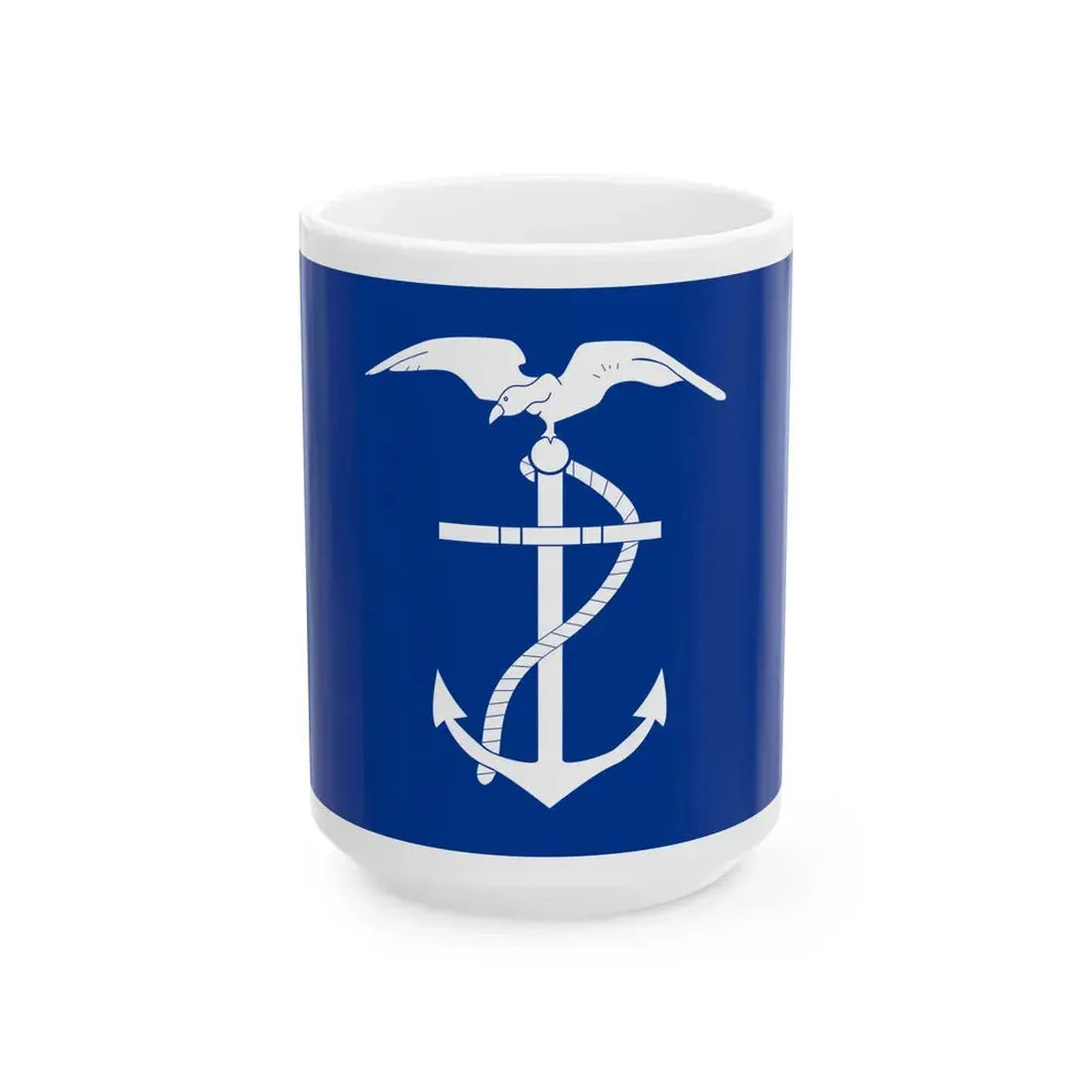 Naval Jack of Ecuador (Ecuador) White Coffee Mug 15oz - Go Mug Yourself