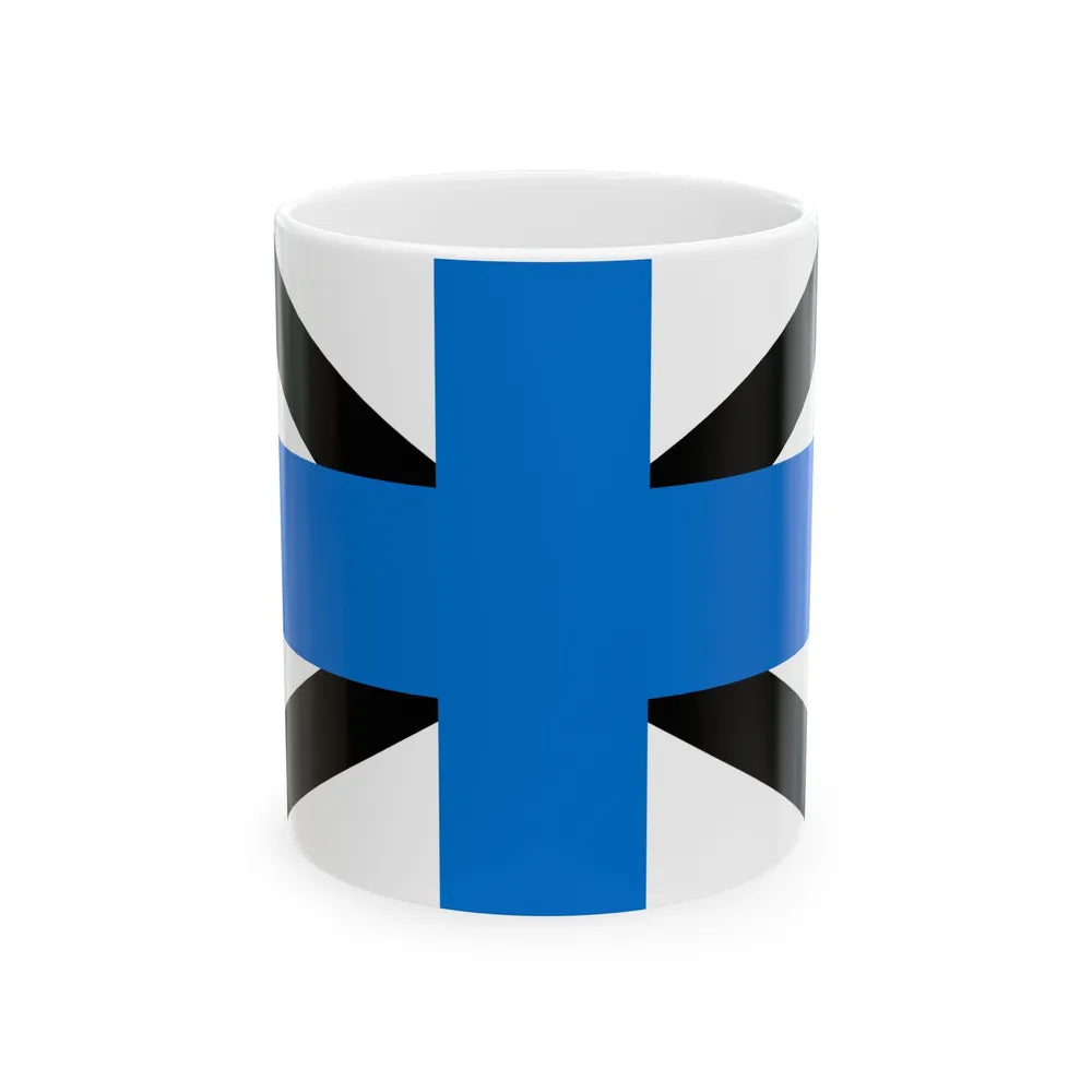 Naval Jack of Estonia (Estonia) White Coffee Mug 11oz - Go Mug Yourself